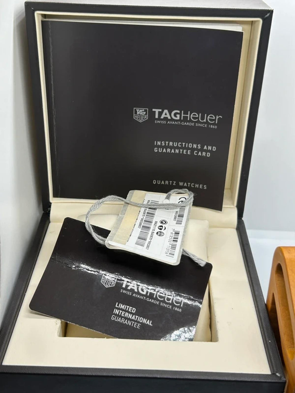 Tag Heuer Waz1110 watch box and papers with hang tag