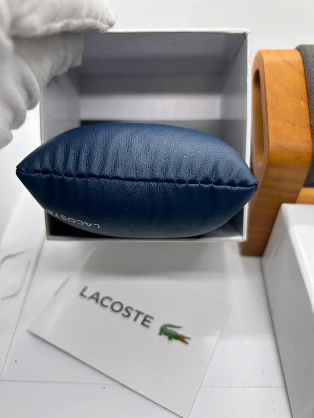Ladies Lacoste silver and gold watch with box and papers