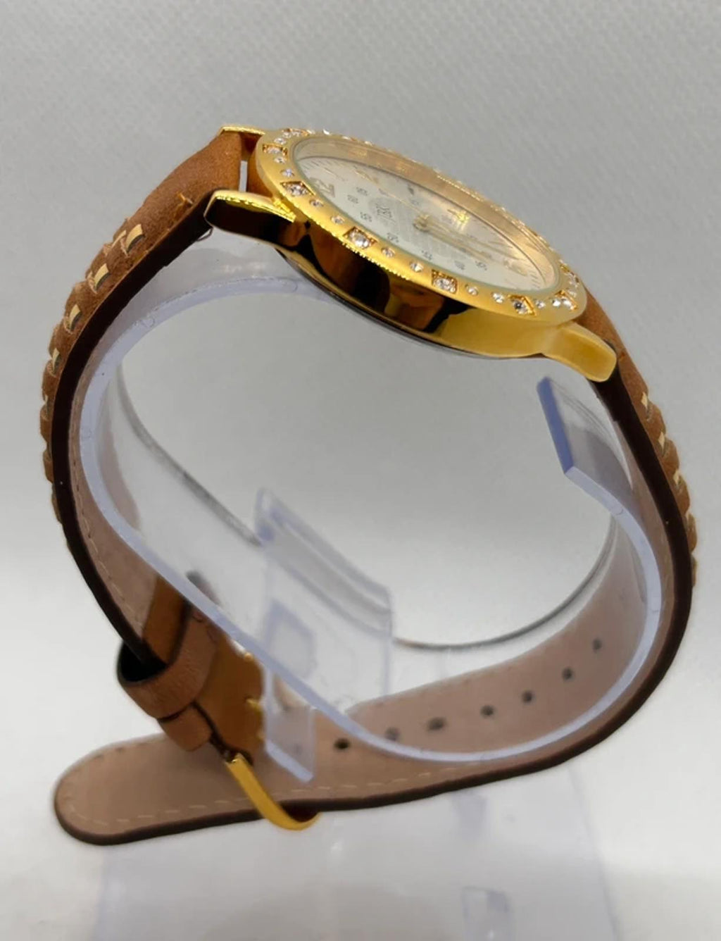 Ladies JBK Camrose and Kross seiko gold quartz white dial with box and papers