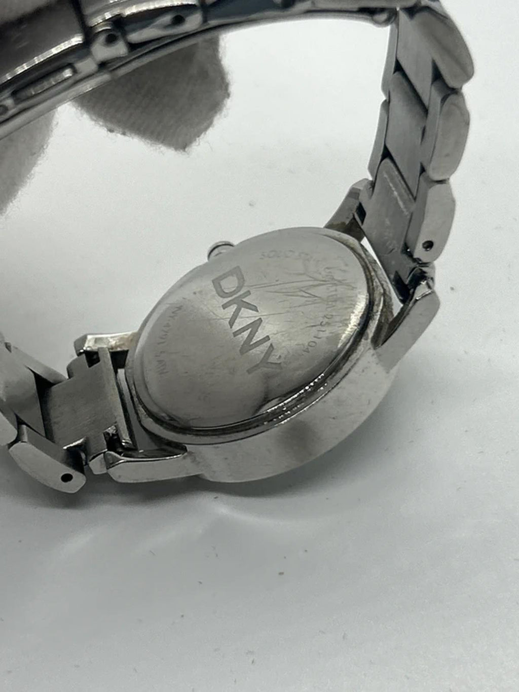 Ladies DKNY silver watch white dial silver bracelet