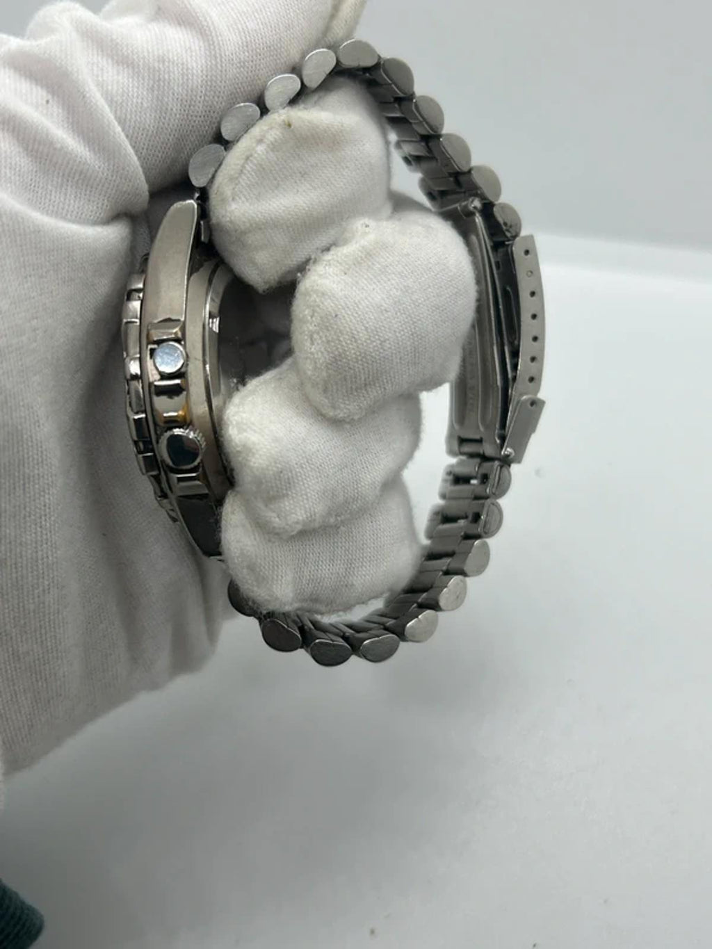 Gents silver Accurist watch president bracelet box and papers