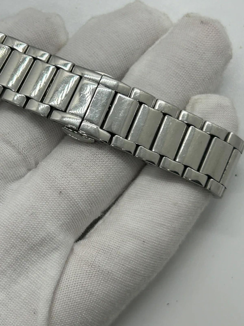 Unisex sized Emporio Armani  silver and black watch box and spare links