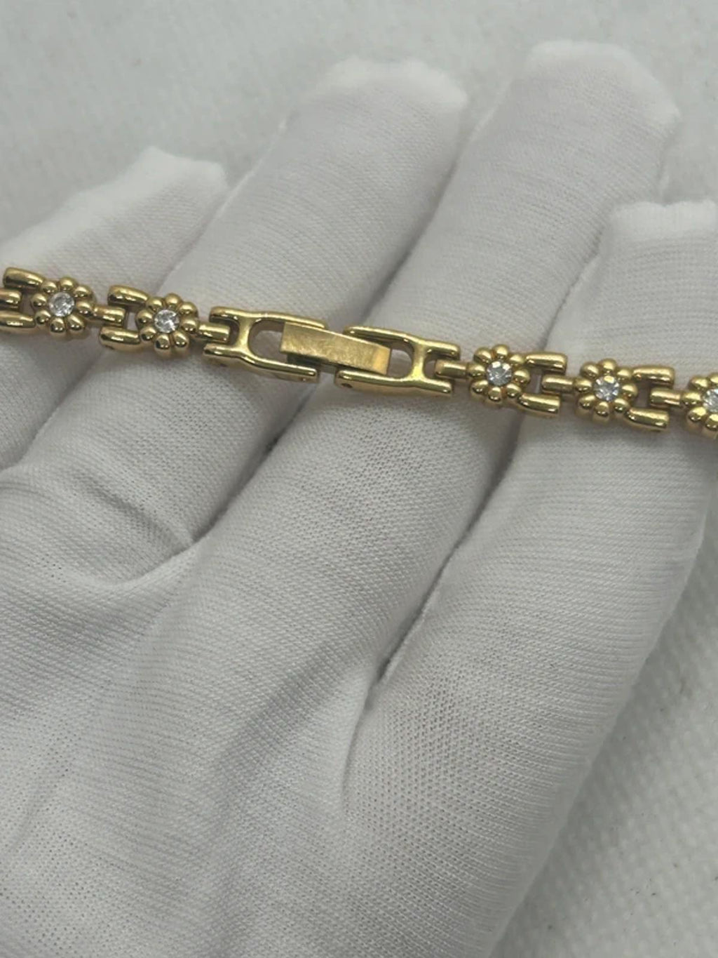 Ladies limit gold cocktail dress watch silver dial with box and papers