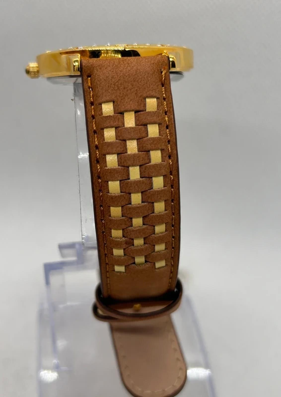 Ladies JBK Camrose and Kross seiko gold quartz white dial with box and papers