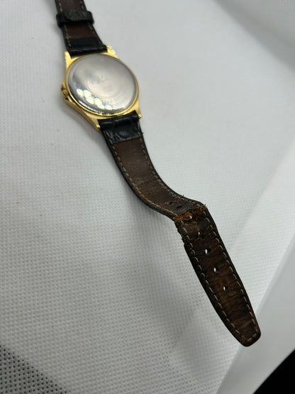 Rotary watch gold dial with day date function