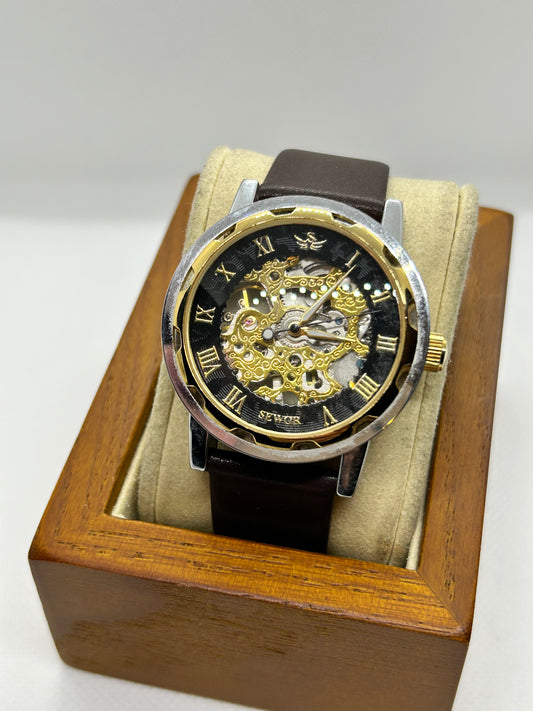 Sewor Automatic skeleton watch