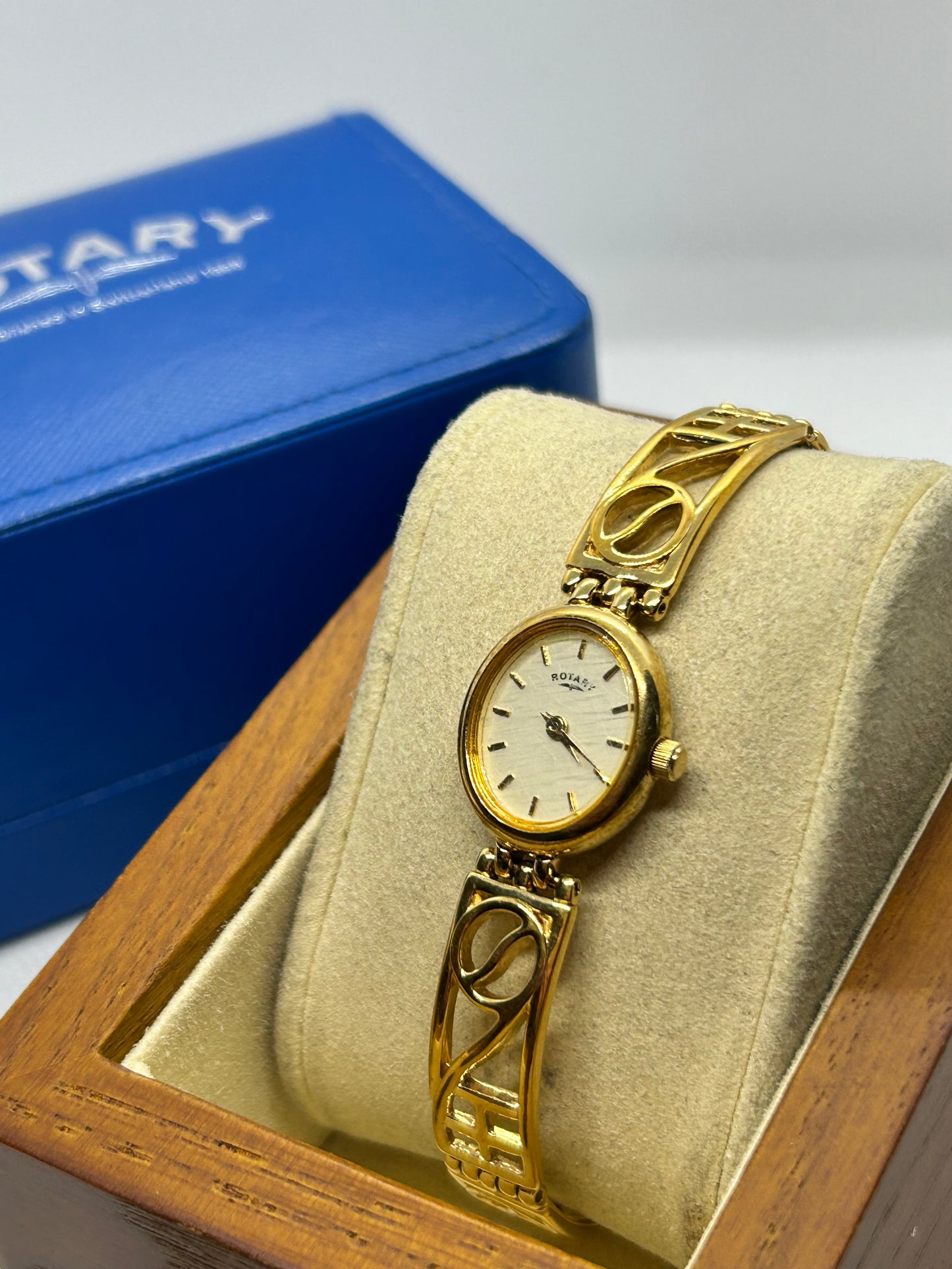 Ladies Rotary quartz gold dress cocktail watch