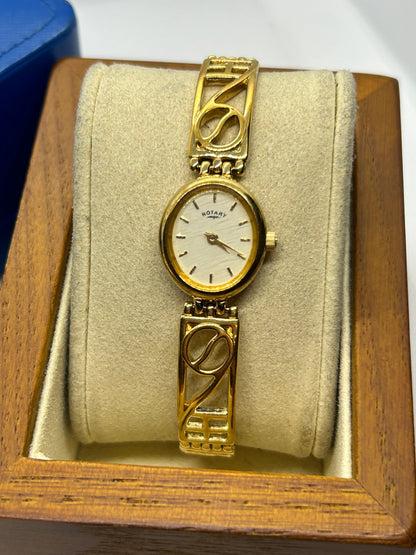 Ladies Rotary quartz gold dress cocktail watch