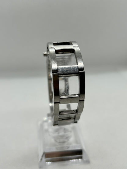 Calvin Klein quartz watch silver bangle mother of pearl dial