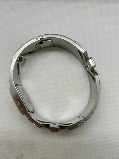 Emporio Armani quartz “diamond” bangle silver watch