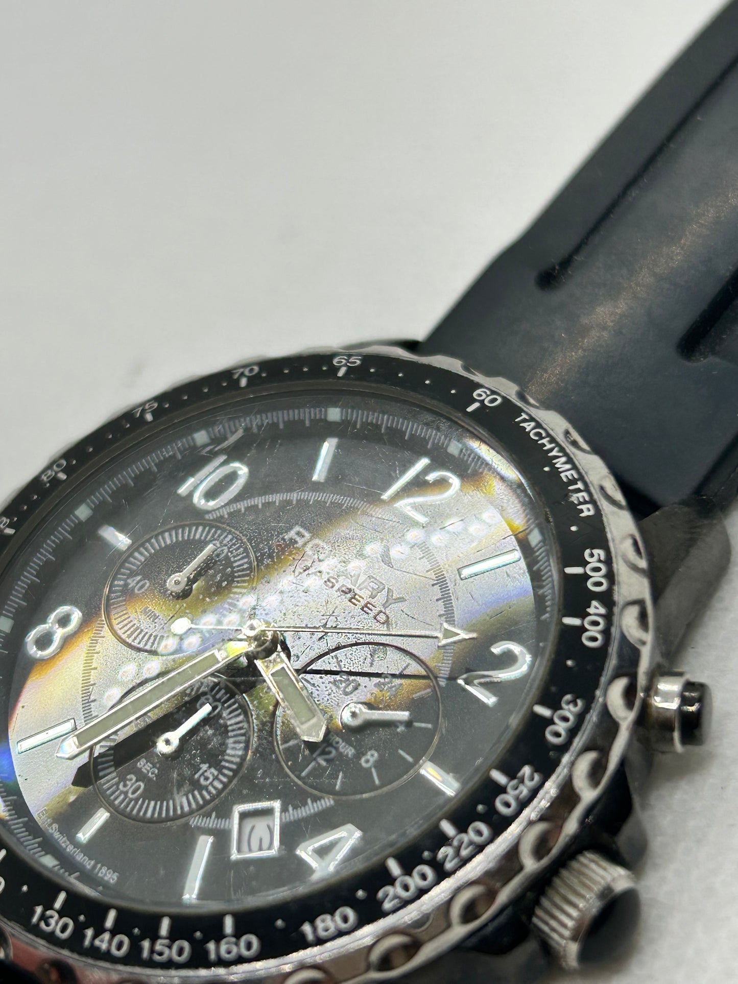 Rotary Aquaspeed quartz black dial with date function