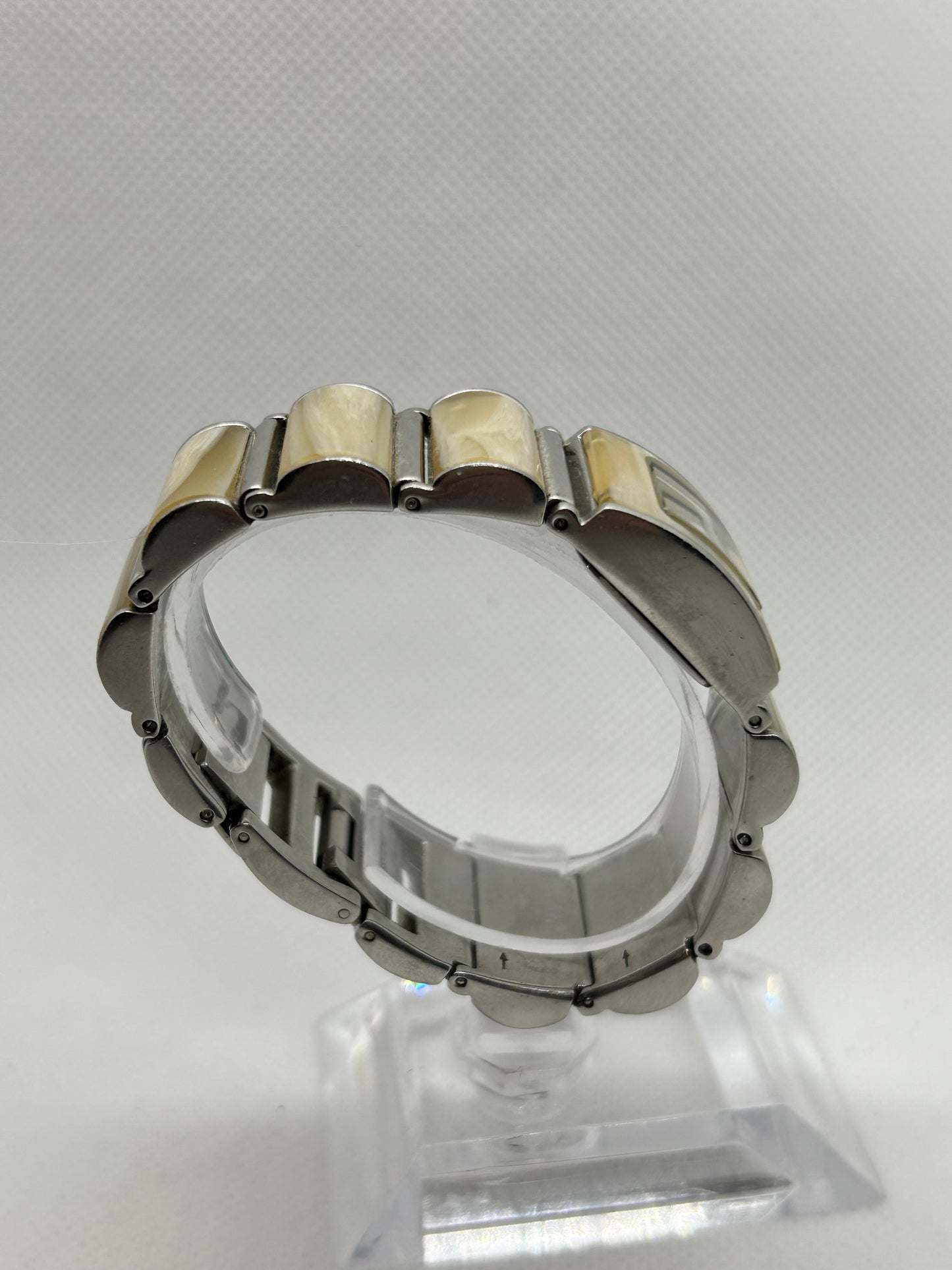 Michael Kors ladies tank style quartz bracelet watch marble style