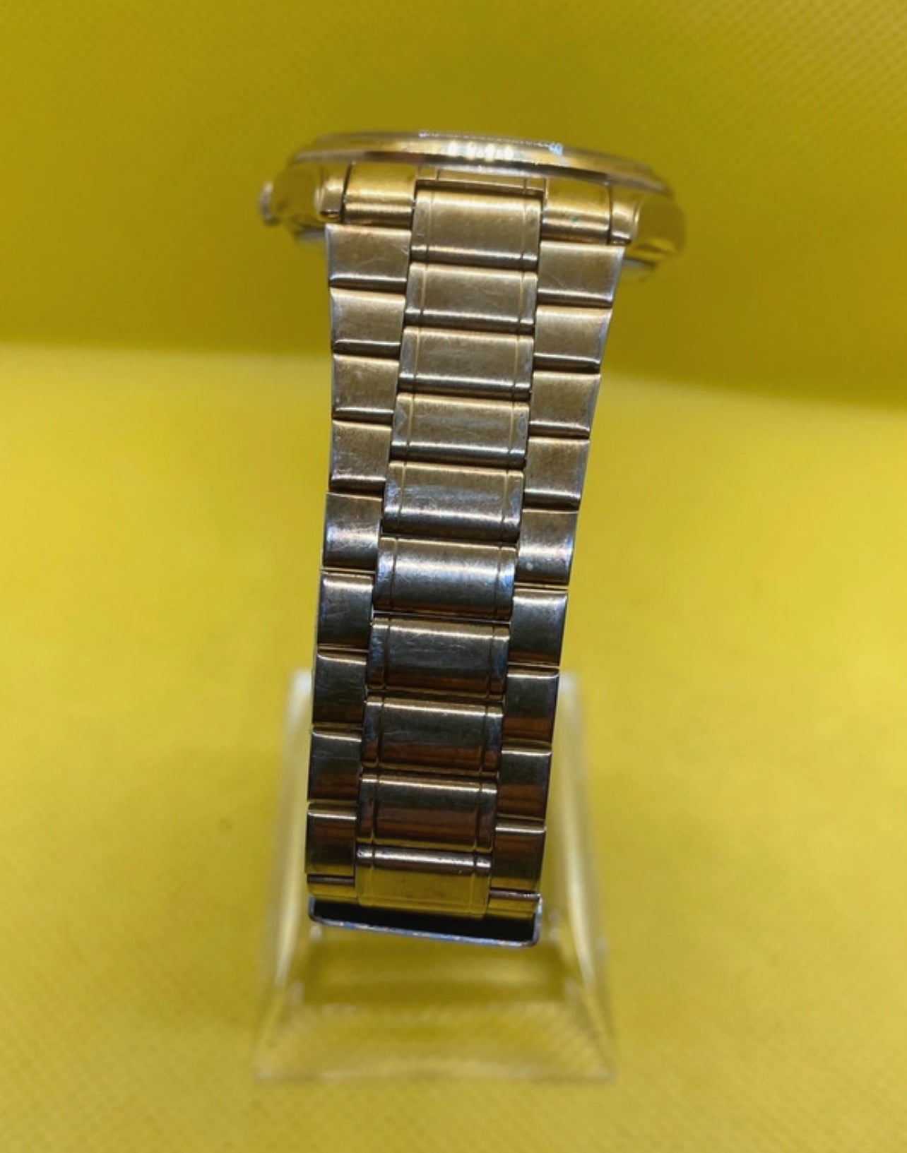 Seiko SQ quartz watch all gold with presidential style bracelet and date function