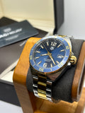 Tag Heuer watch gold and blue “bluesy” WA1120 box papers and gurantee card