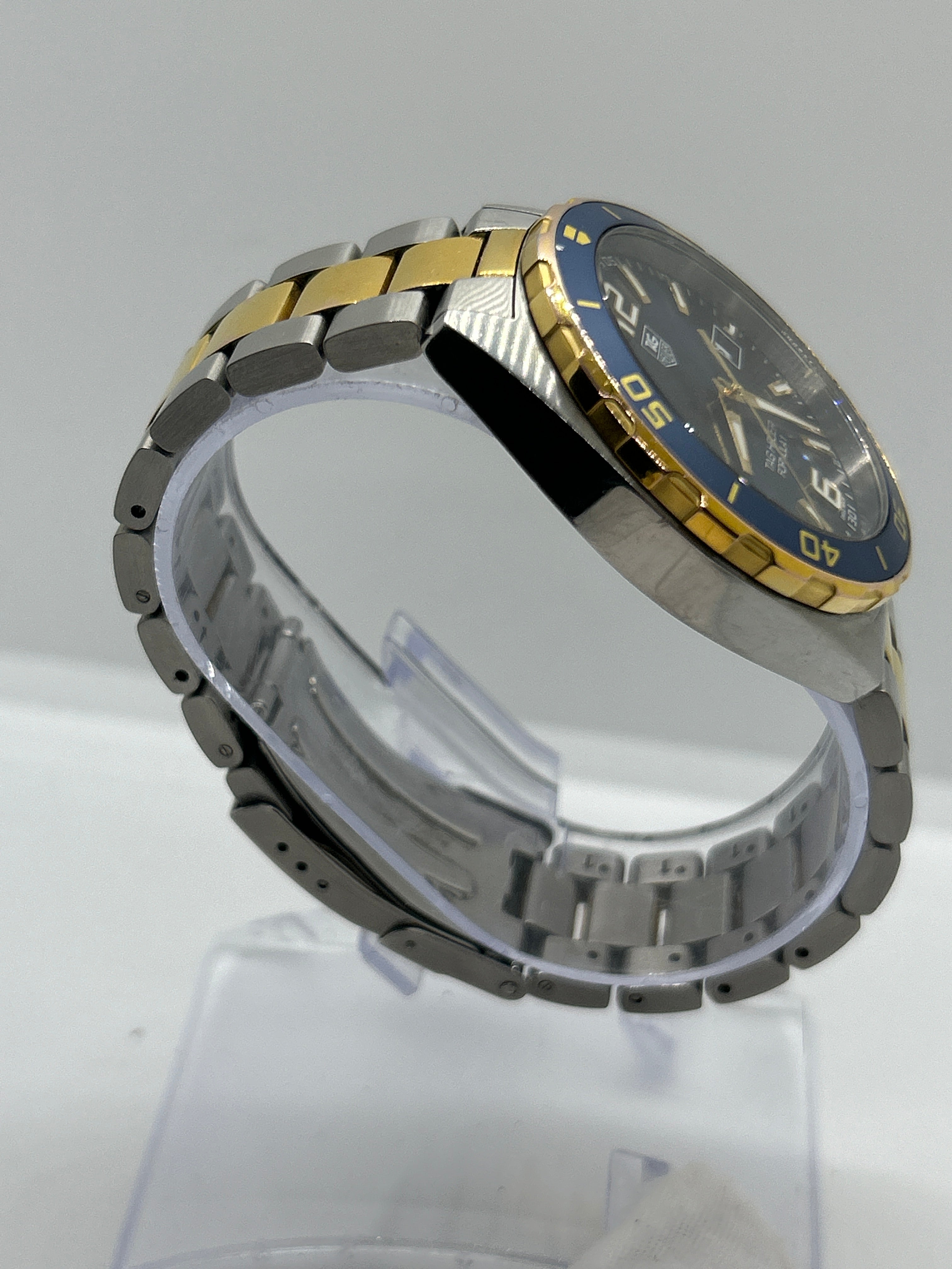 Tag Heuer watch gold and blue “bluesy” WA1120 box papers and gurantee card