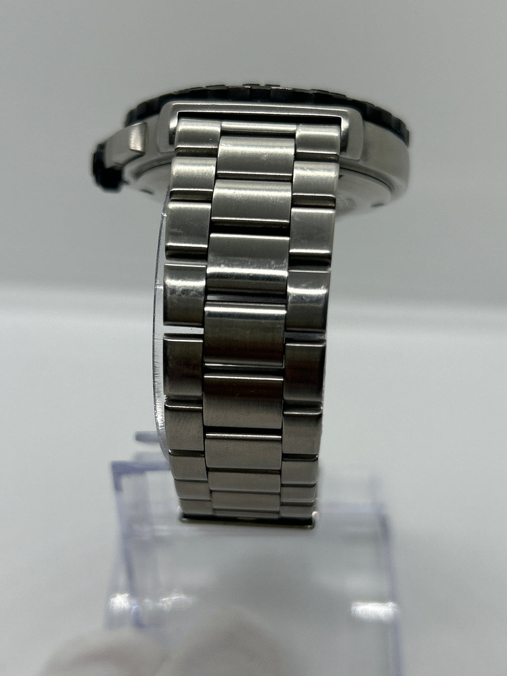 Tag Heuer CAU1116 chronograph silver watch black and red dial with box and papers