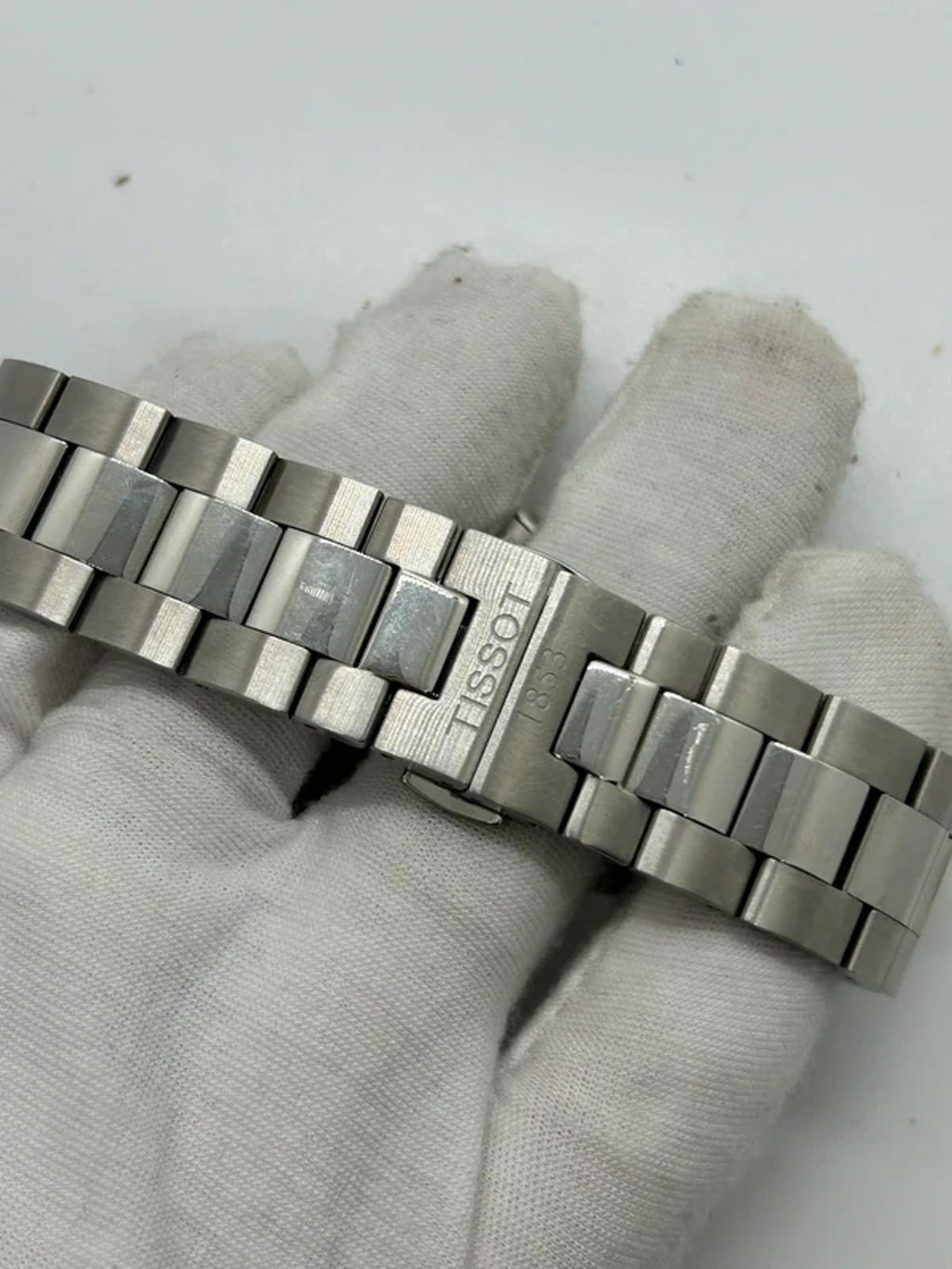 Tissot watch automatic powermatic sunburst blue dial with box and papers