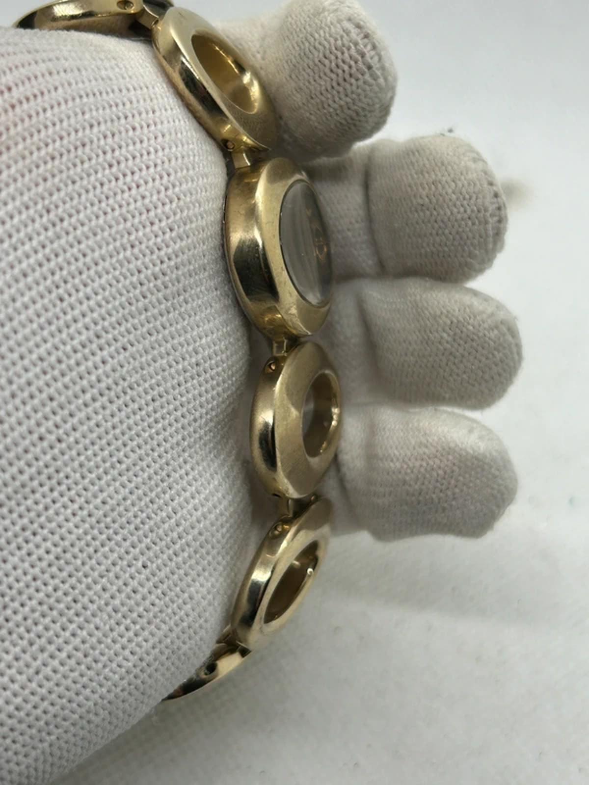 Ladies Fossil gold oval bracelet style watch