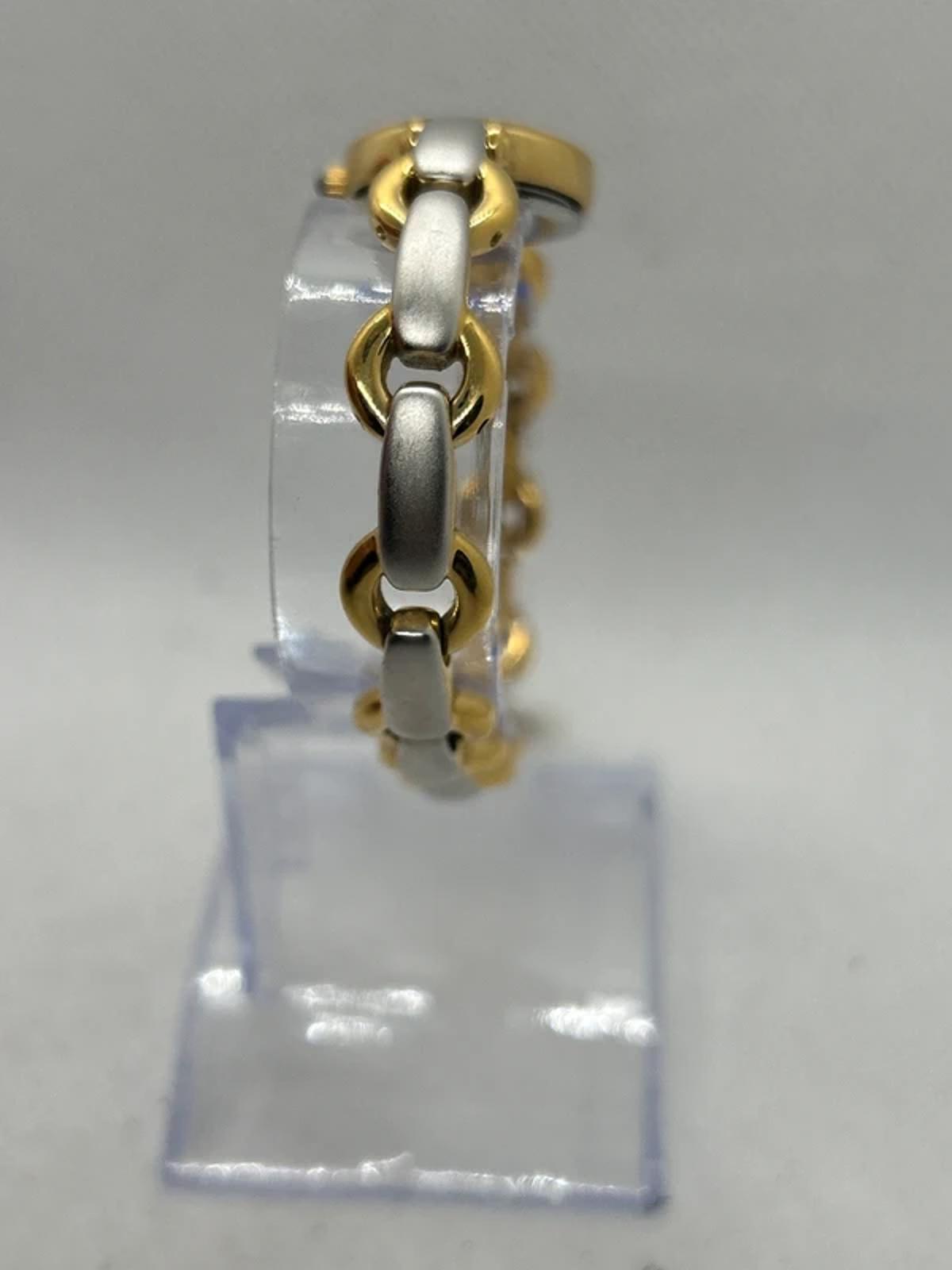Ladies Rotary gold and silver watch matching bracelet with box and papers