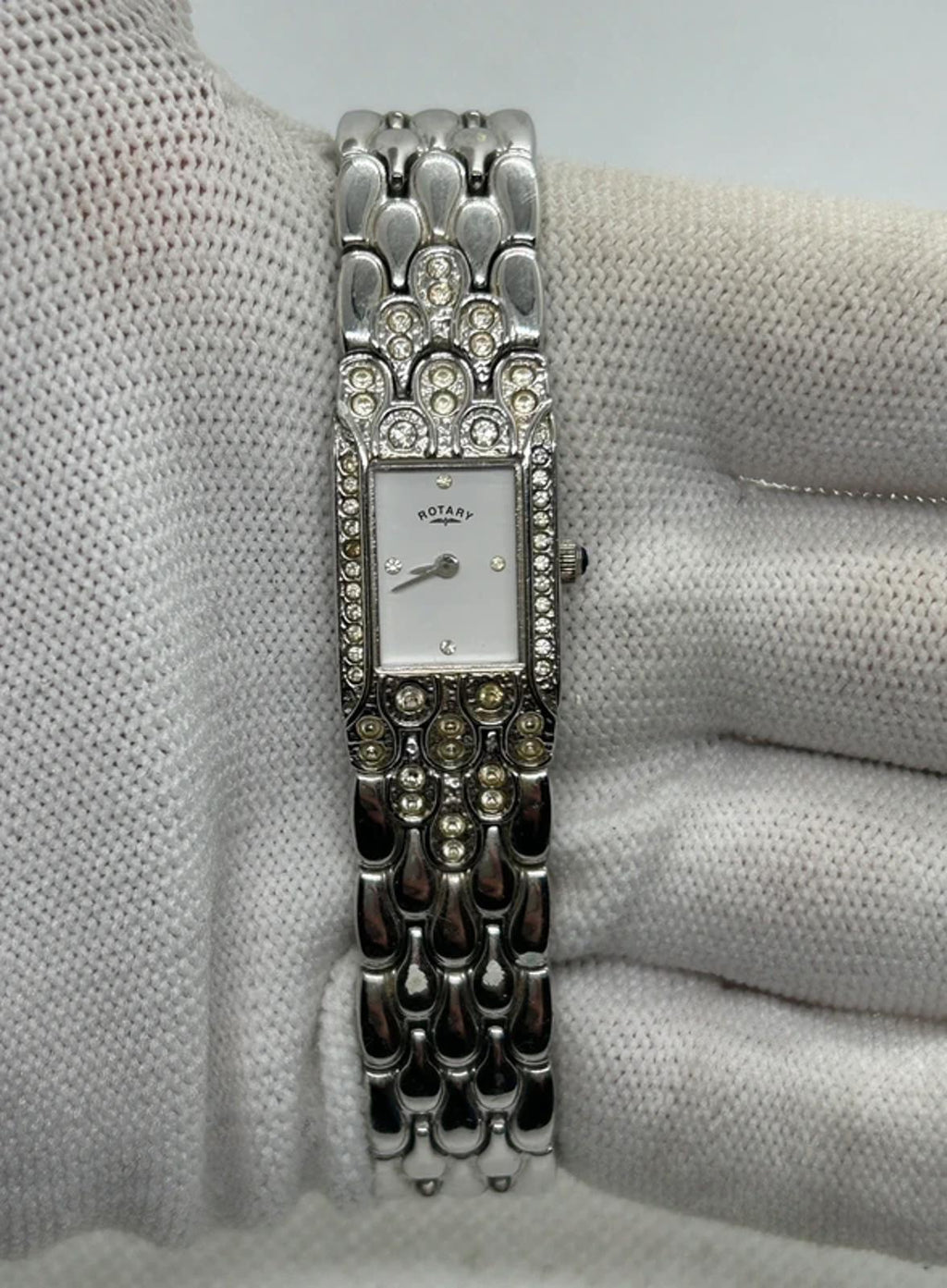 Stunning Ladies Rotary silver watch matching bracelet