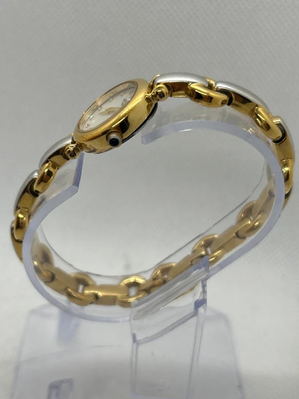 Ladies Rotary gold and silver watch matching bracelet with box and papers