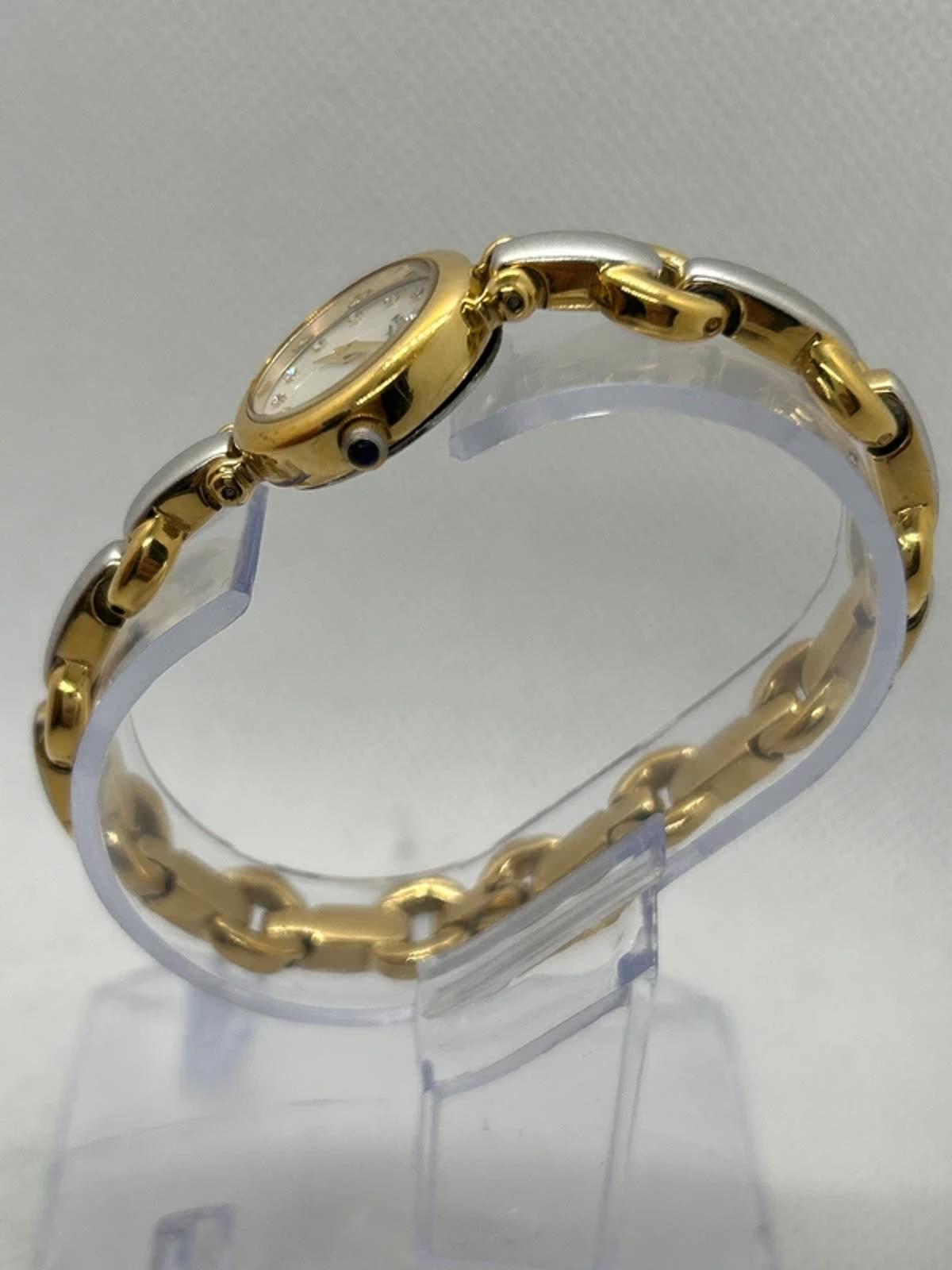 Ladies Rotary gold and silver watch matching bracelet with box and papers