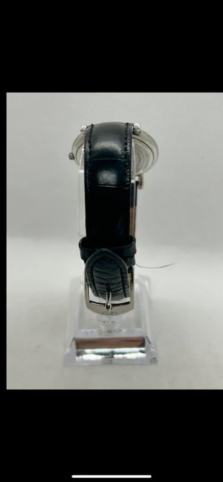 Links of London ladies quartz watch silver and black with box and papers