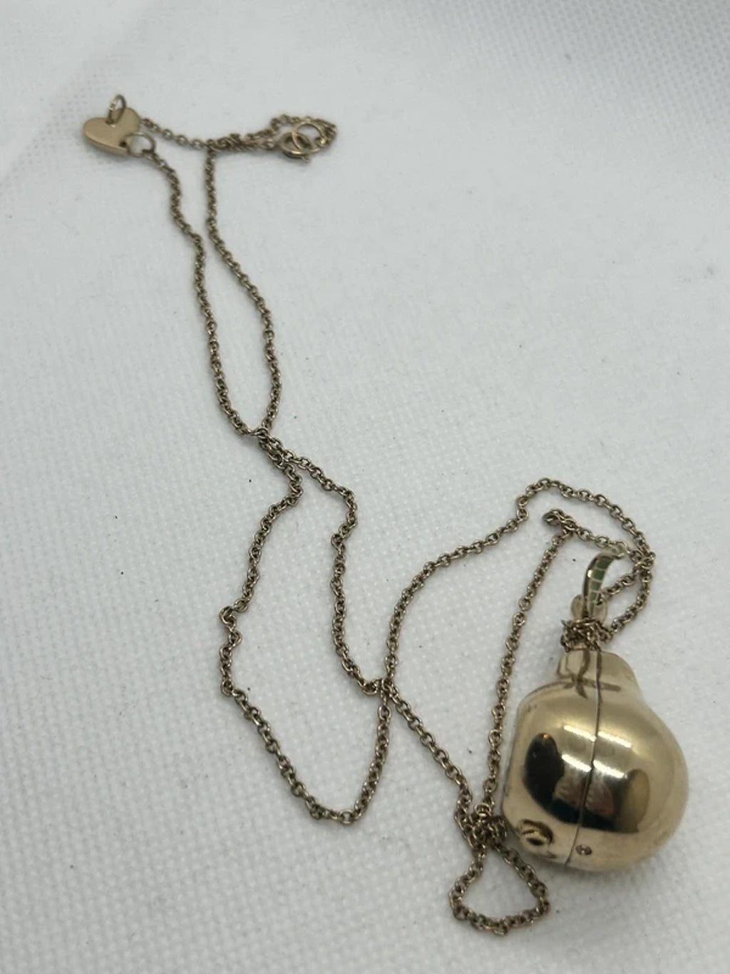 Marc Jacobs gold pear watch necklace pendant