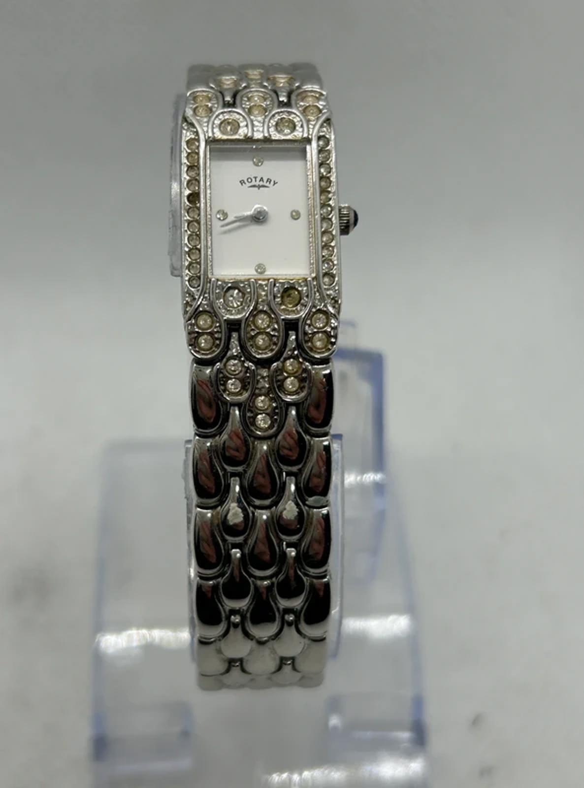 Stunning Ladies Rotary silver watch matching bracelet