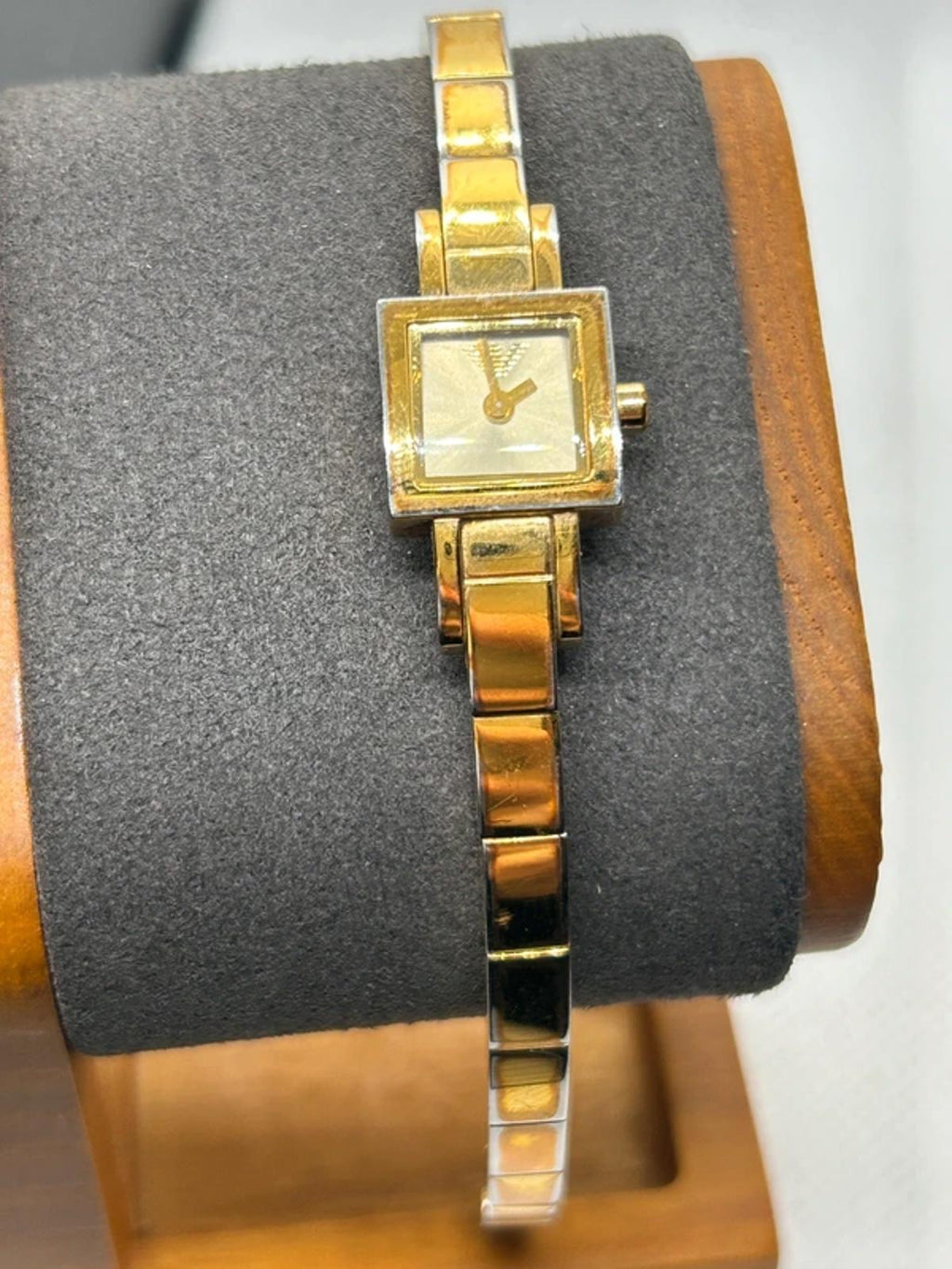 Ladies gold Emporio Armani small watch with box and papers