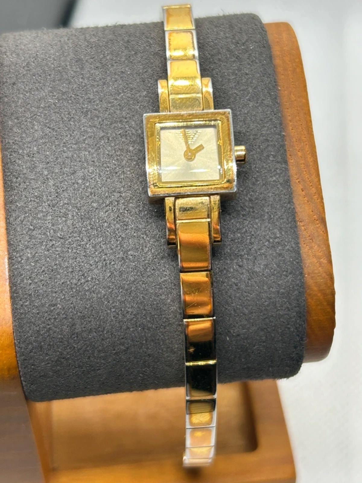 Ladies gold Emporio Armani small watch with box and papers