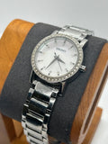 Ladies DKNY silver watch white dial silver bracelet